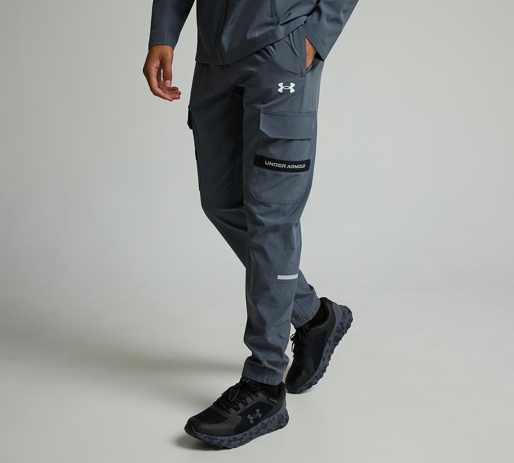 Under Armour Tech Utility Woven Pant Castlerock Black Footasylum