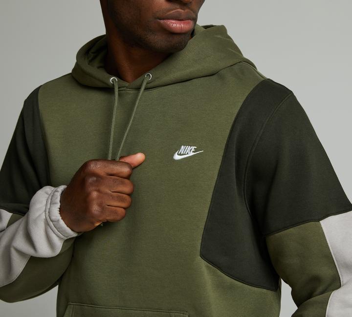 nike sportswear club fleece olive grey