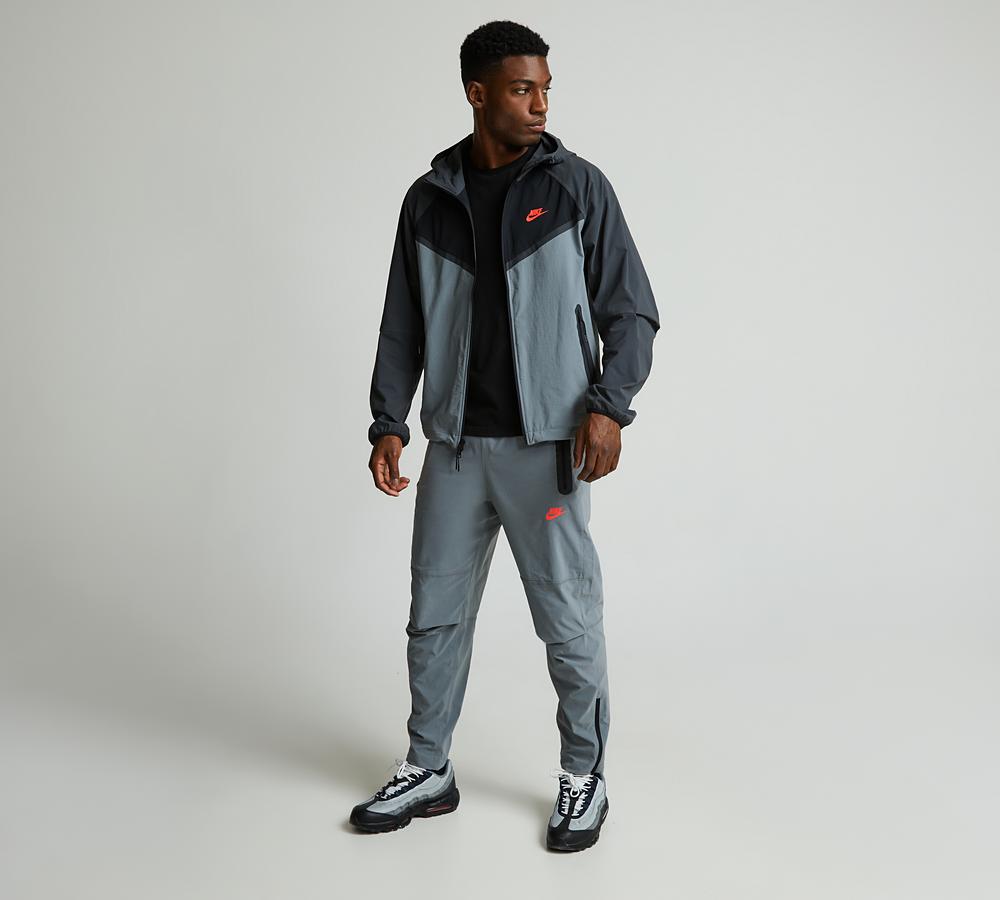 Nike Tech Woven Open Hem Pant | Smoke Grey / Anthracite / Bright