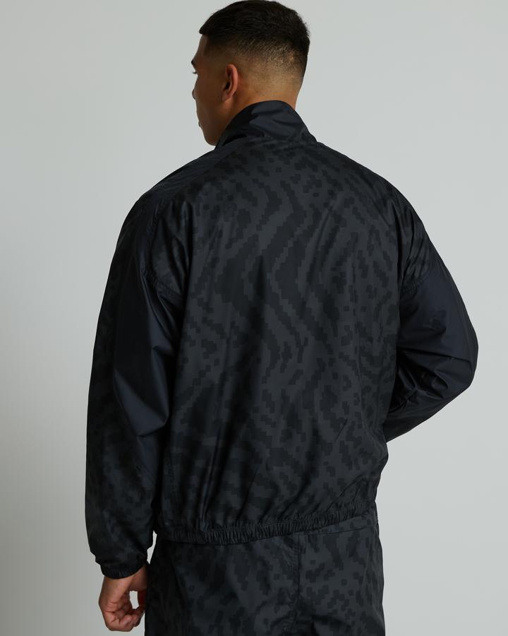 Nike Air AOP Half Zip Jacket | Anthracite / Black | Footasylum