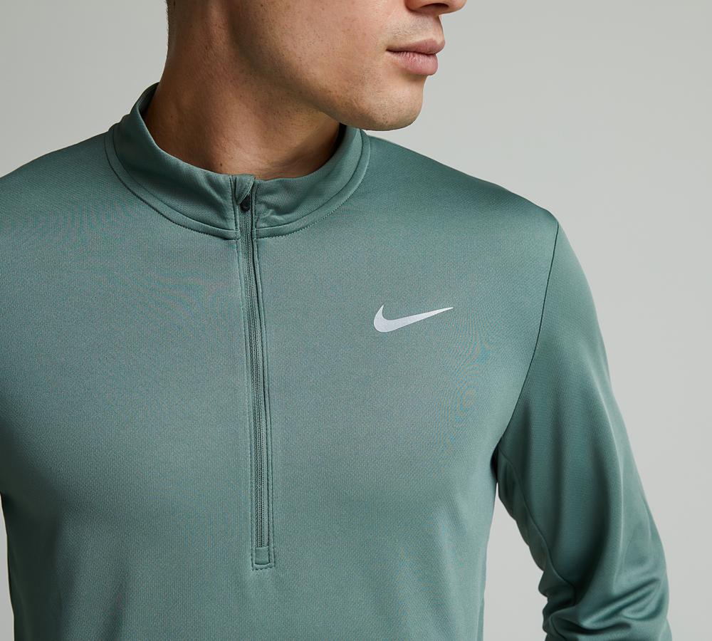 nike running pacer half zip top in lime