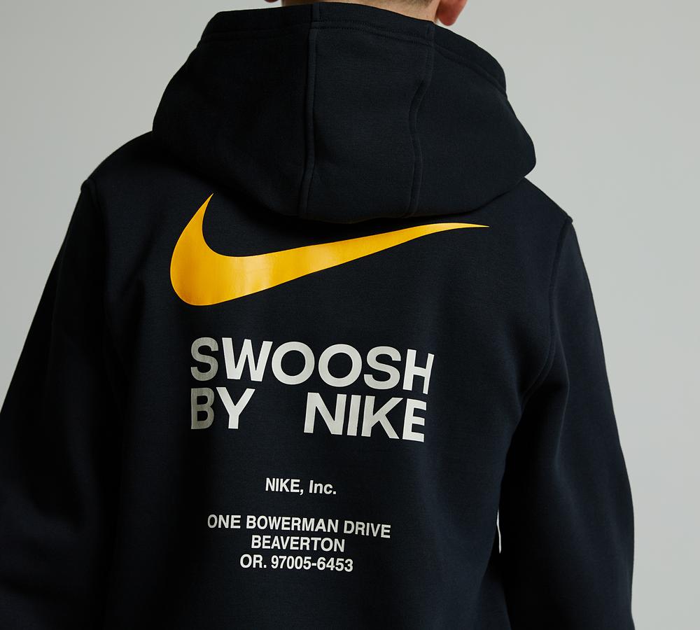 black and yellow nike hoodie