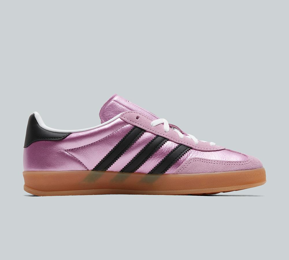 adidas Originals Womens Gazelle Indoor Trainer | Bliss Lilac / Core Black |  Footasylum