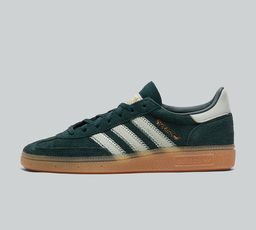 Adidas Originals Womens Handball Spezial Trainer Green, Women's size: 3.5, FootAsylum