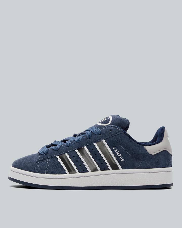 adidas gazelle silver green womens adidas Originals Campus 00s Trainers in White/Navy main image 0