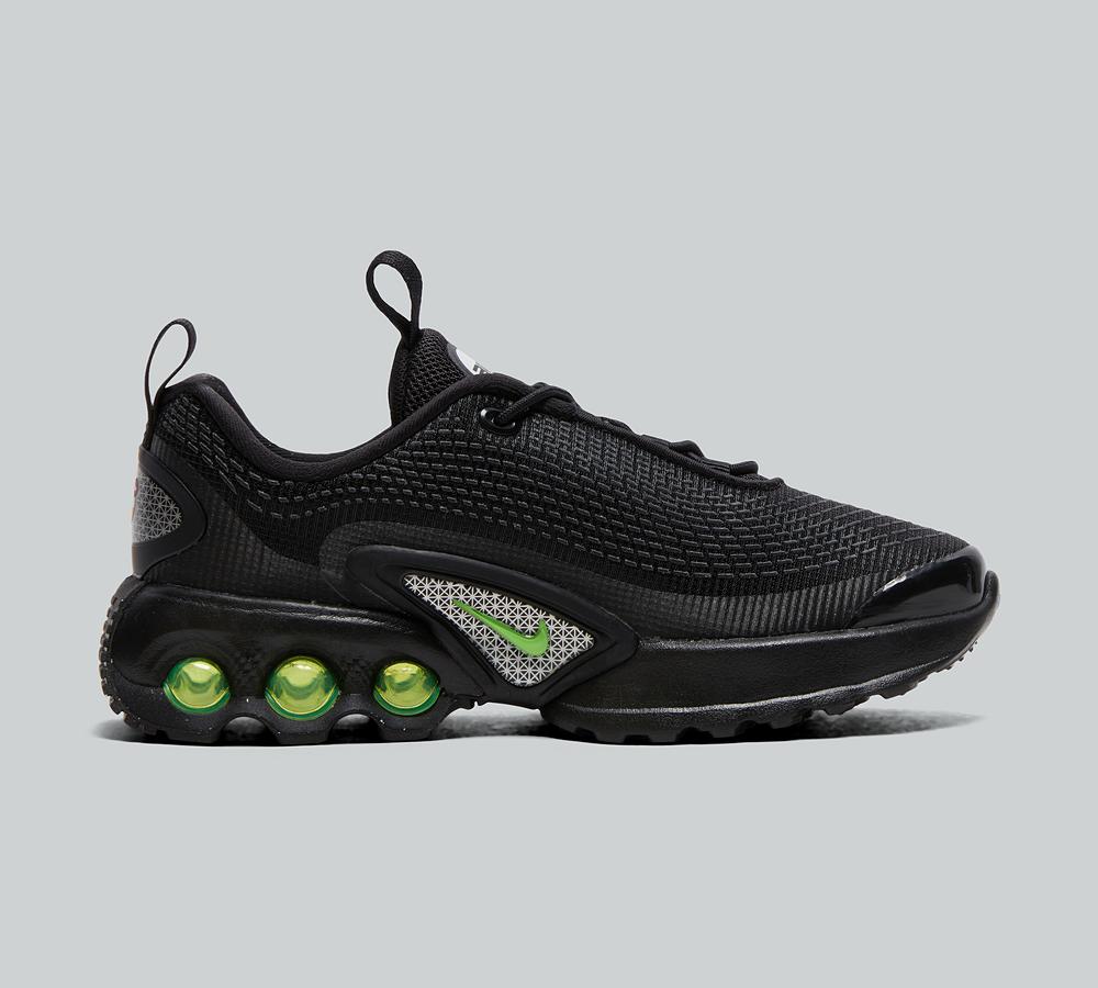 Nike Infant Air Max DN8 Trainer Black Green Strike Black