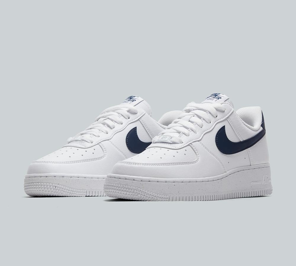 nike air force navy and white