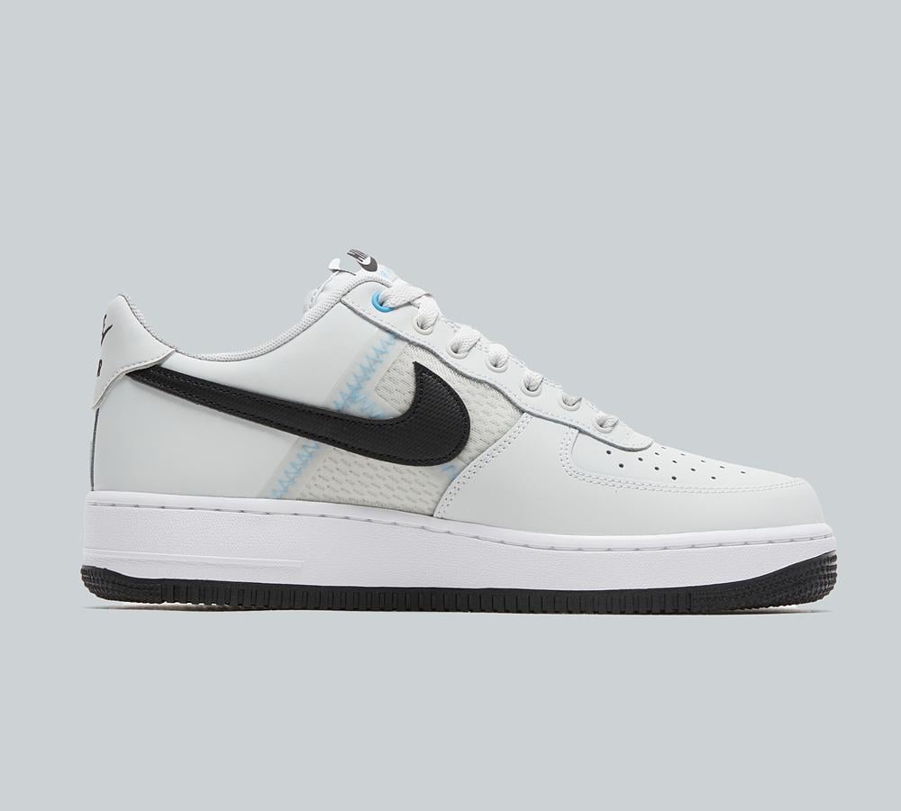 blue white and black air force ones