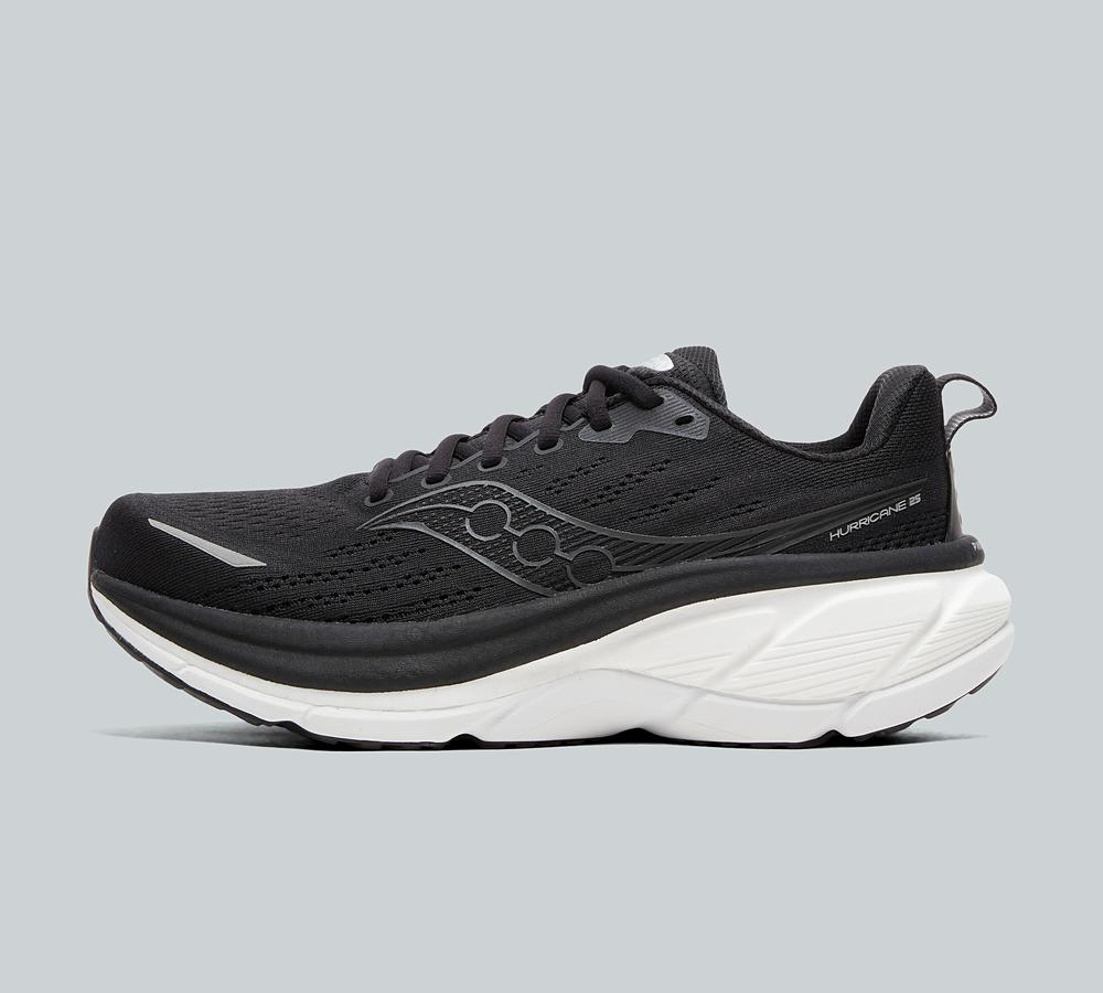 Saucony Hurricane 25 Running Trainer Black, Men's size: 10, FootAsylum