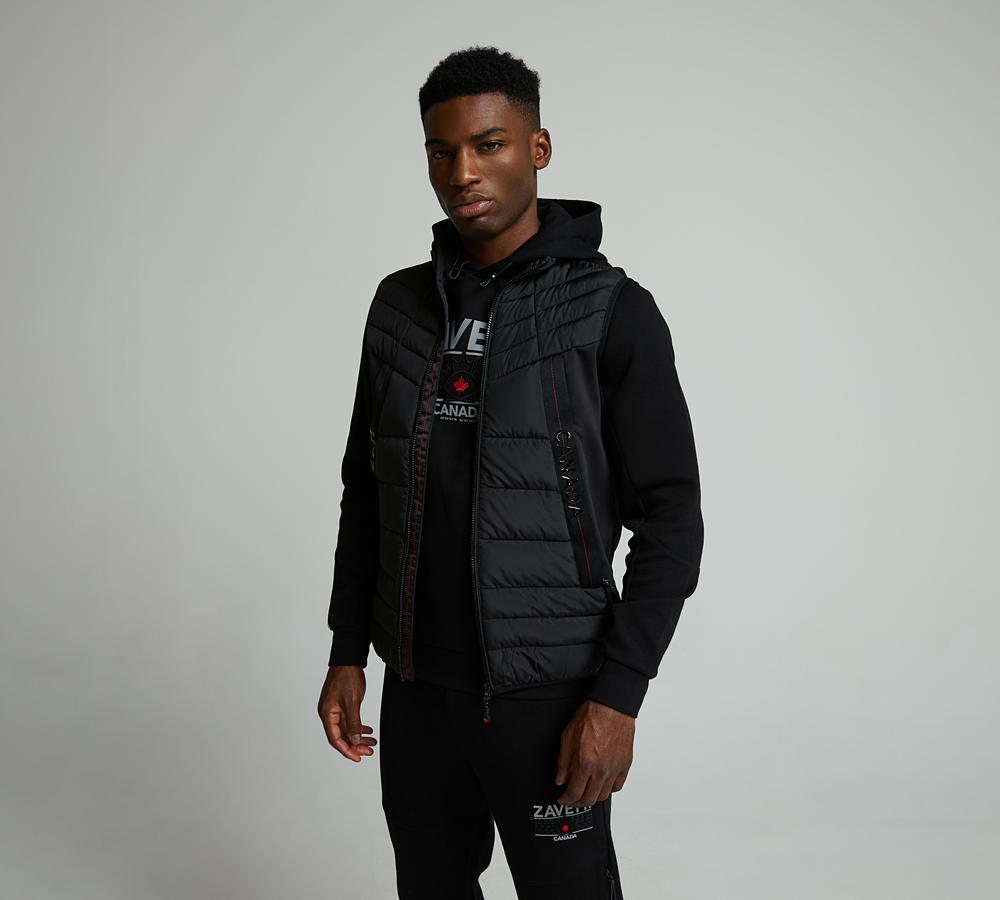 Vest Zavetti Gilet Mens ZAVETTI CANADA SERZIO HYBRID PUFFER GILET