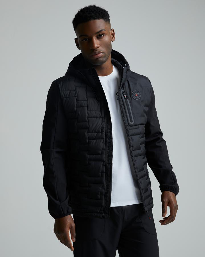 Zavetti Canada Caputini Hybrid Puffer Jacket Black, Men's size: M, FootAsylum