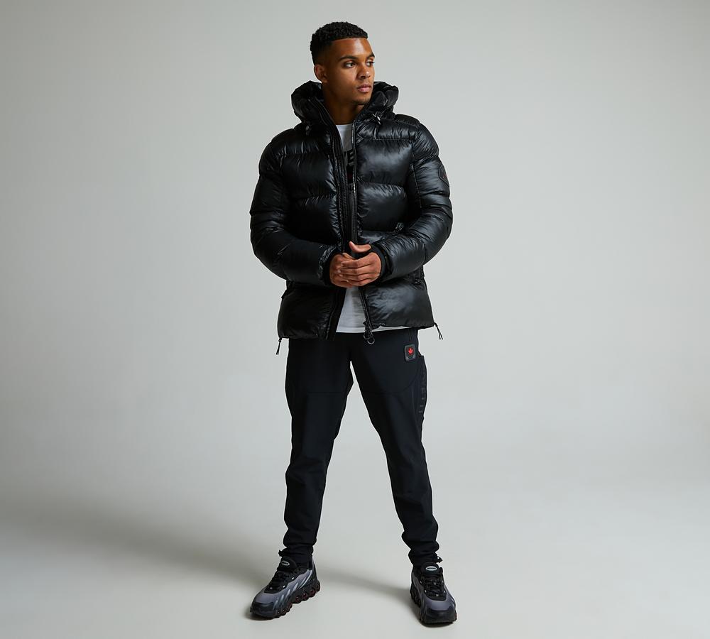 Zavetti Canada Tanox Puffer Jacket | Jet Black | Footasylum