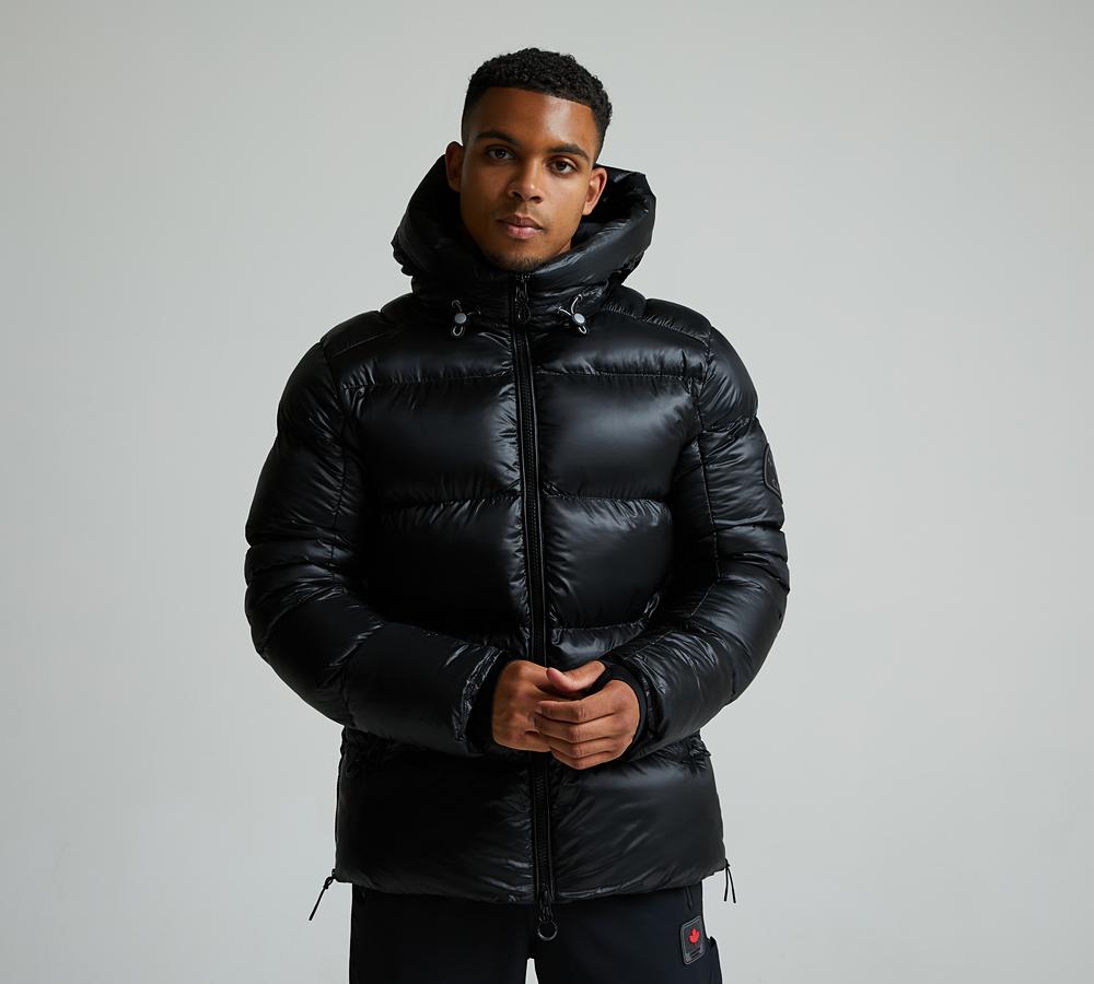 Zavetti Canada Tanox Puffer Jacket | Jet Black | Footasylum