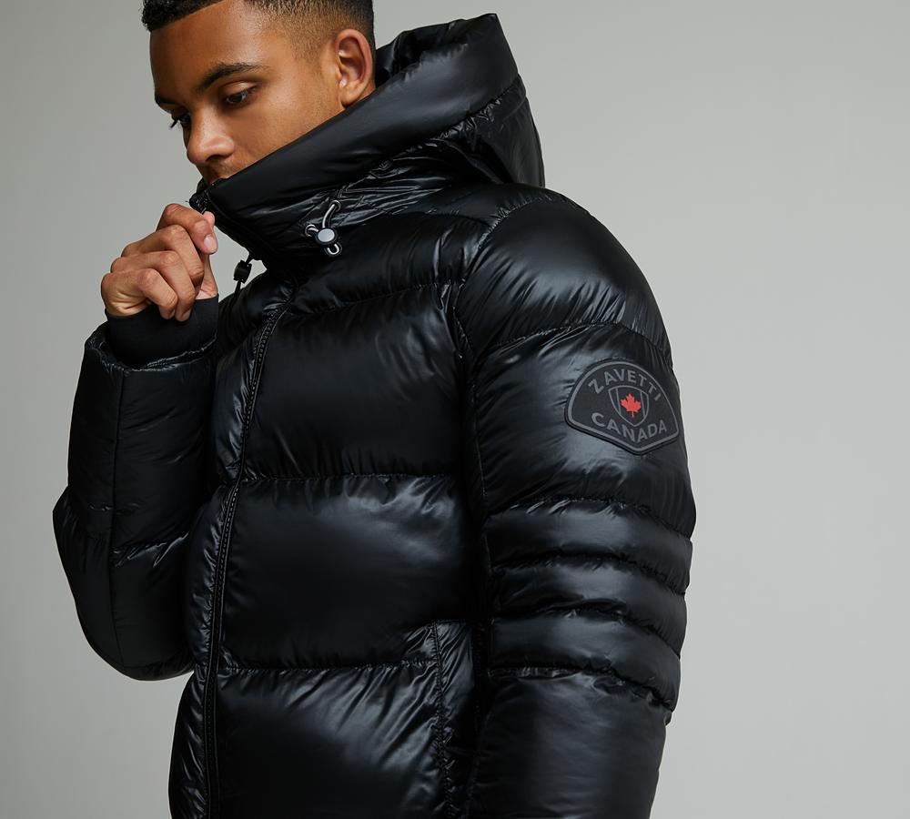 タッパーウェア　mono Zavetti Canada Tanox Puffer Jacket | Jet Black | Footasylum
