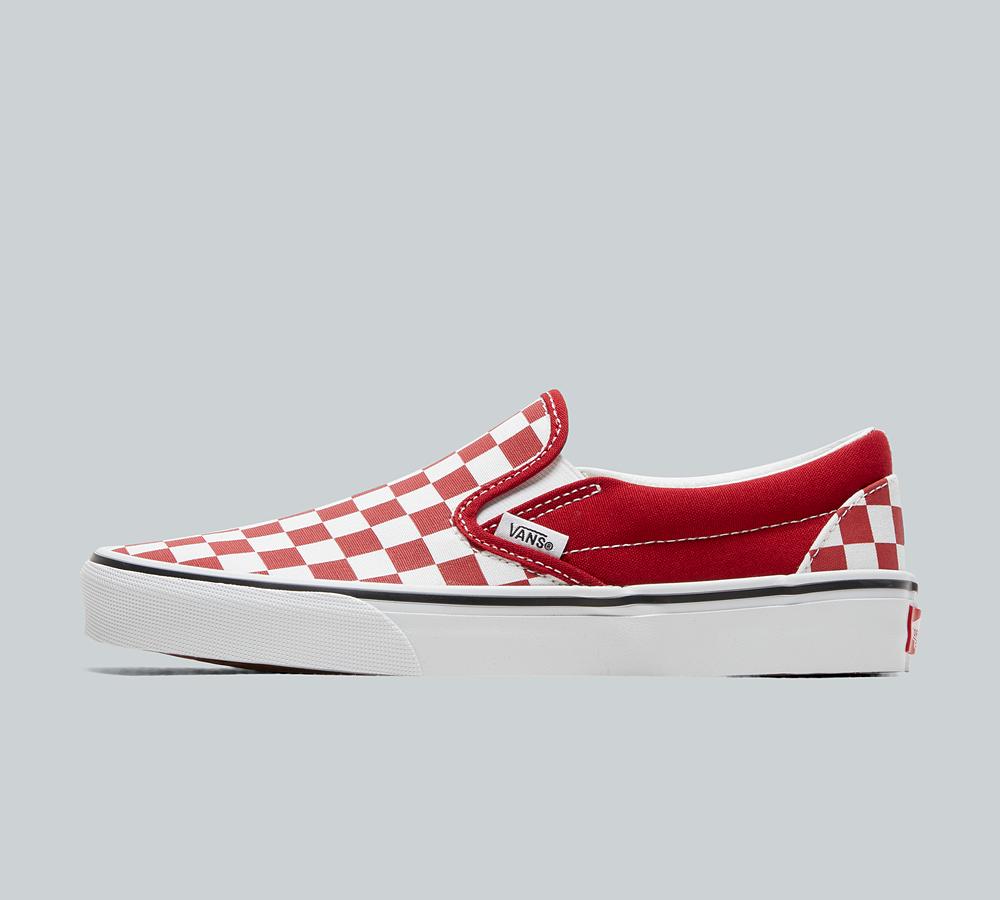 Vans - Women's - Classic Slip On Trainer - Size 7 - Red