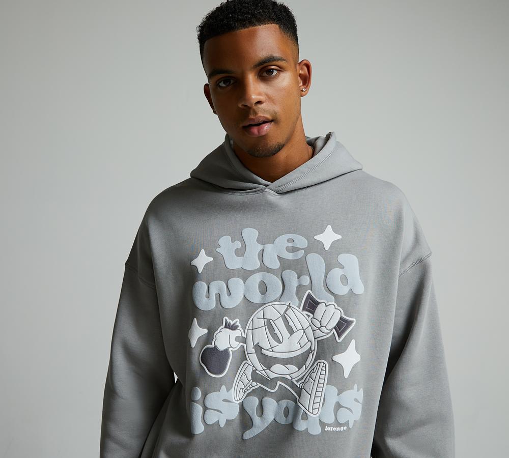 Lorenzo World is Yours Overhead Hoodie | Steel | Footasylum