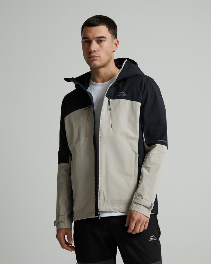 A.T.Rブーケ Alpyrex Distant Shell Jacket | Jet Black / Dove | Footasylum