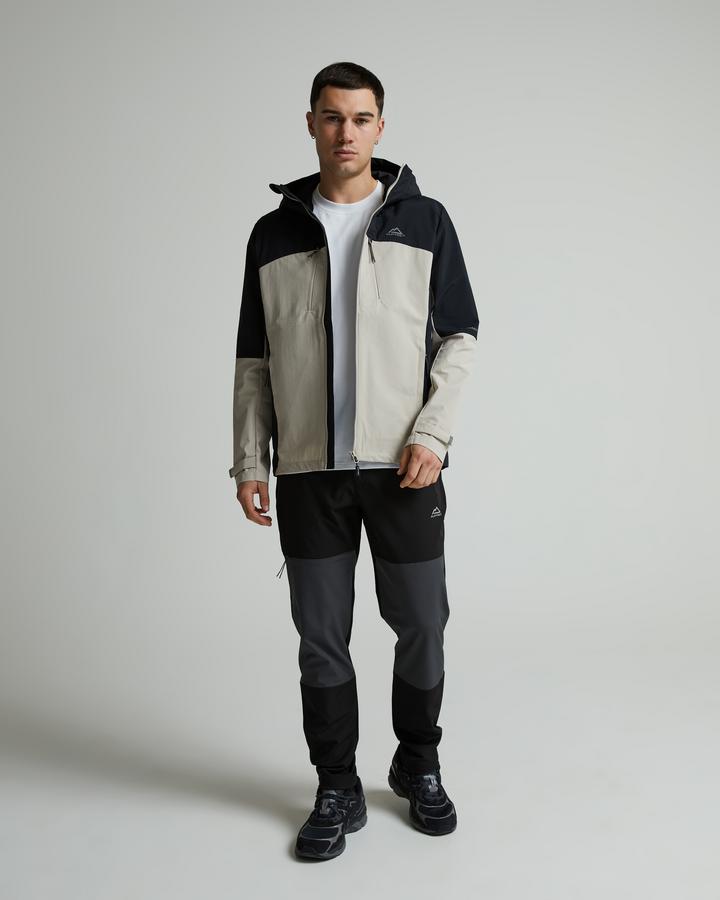 Alpyrex Distant Shell Jacket | Jet Black / Dove | Footasylum