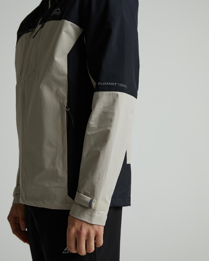 Alpyrex Distant Shell Jacket | Jet Black / Dove | Footasylum