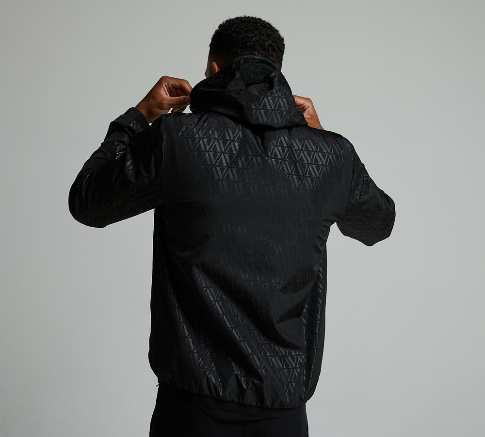 Alessandro Zavetti Morello AOP Windbreaker Jacket | Jet Black