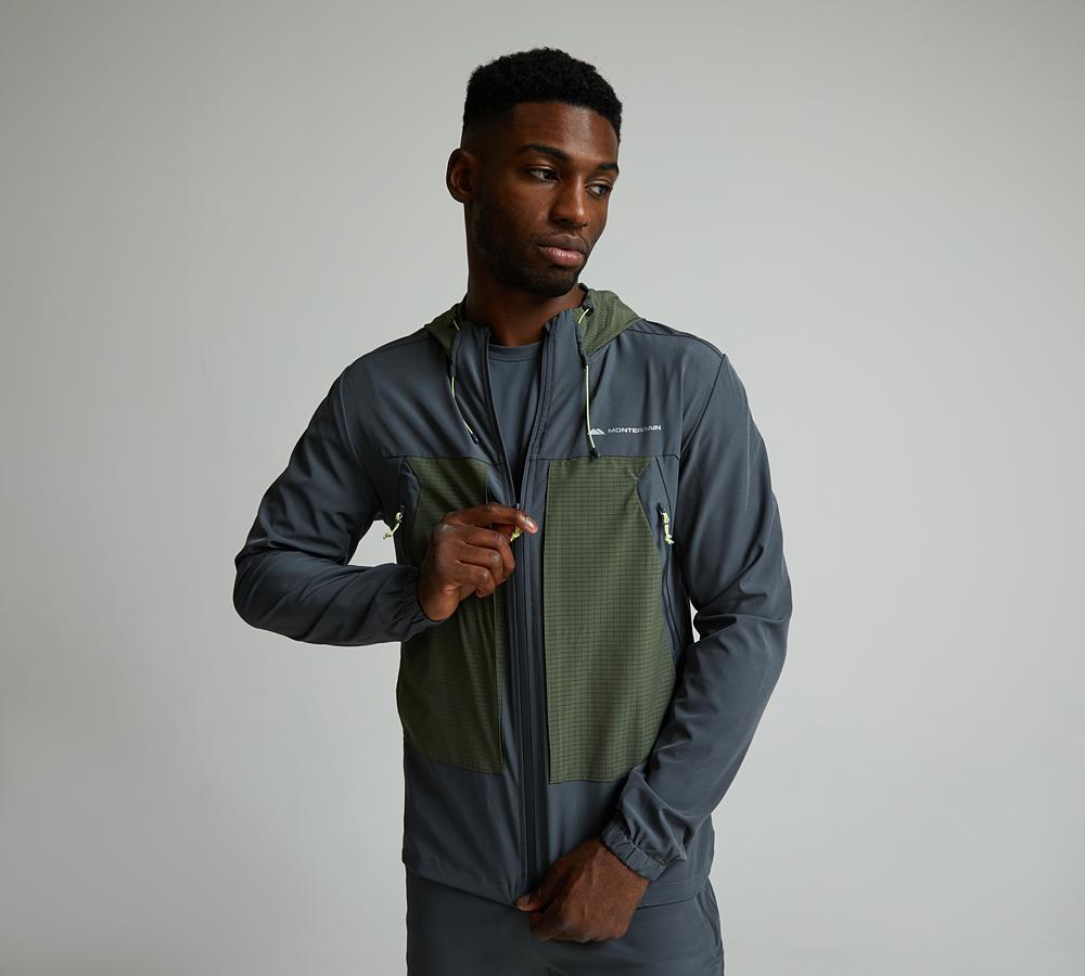Monterrain District Woven Hoodie - Grey
