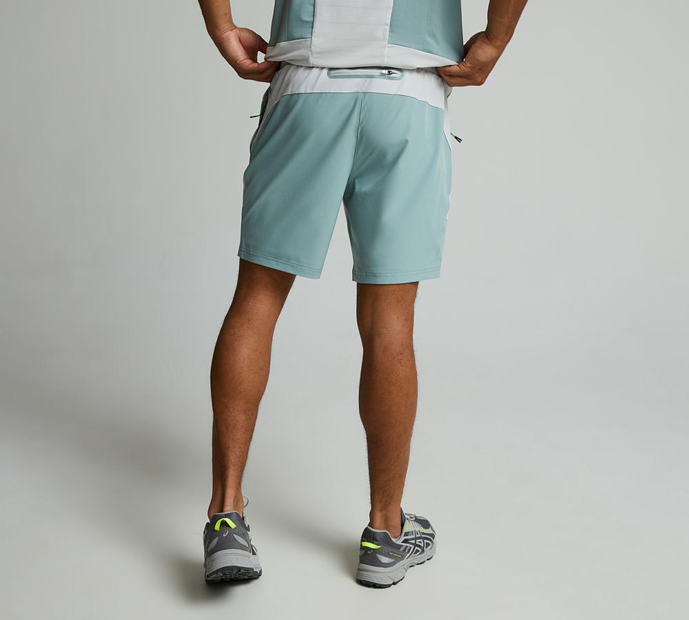ARSUXEO Running Shorts Mannen Gym Shorts met Compressie Shorts 2 in 1 Running Shorts voor Workout Voetbal Basketbal, Groen, XXL