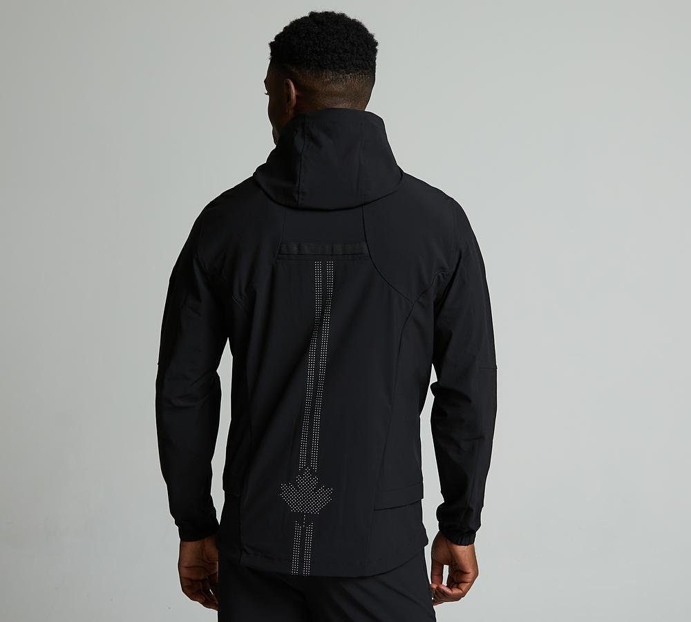 トレーナー/スウェット KATIE LOGO FAB hood BLACK Zavetti Canada Omaro Hybrid Zip Through Hoodie - Black | Very