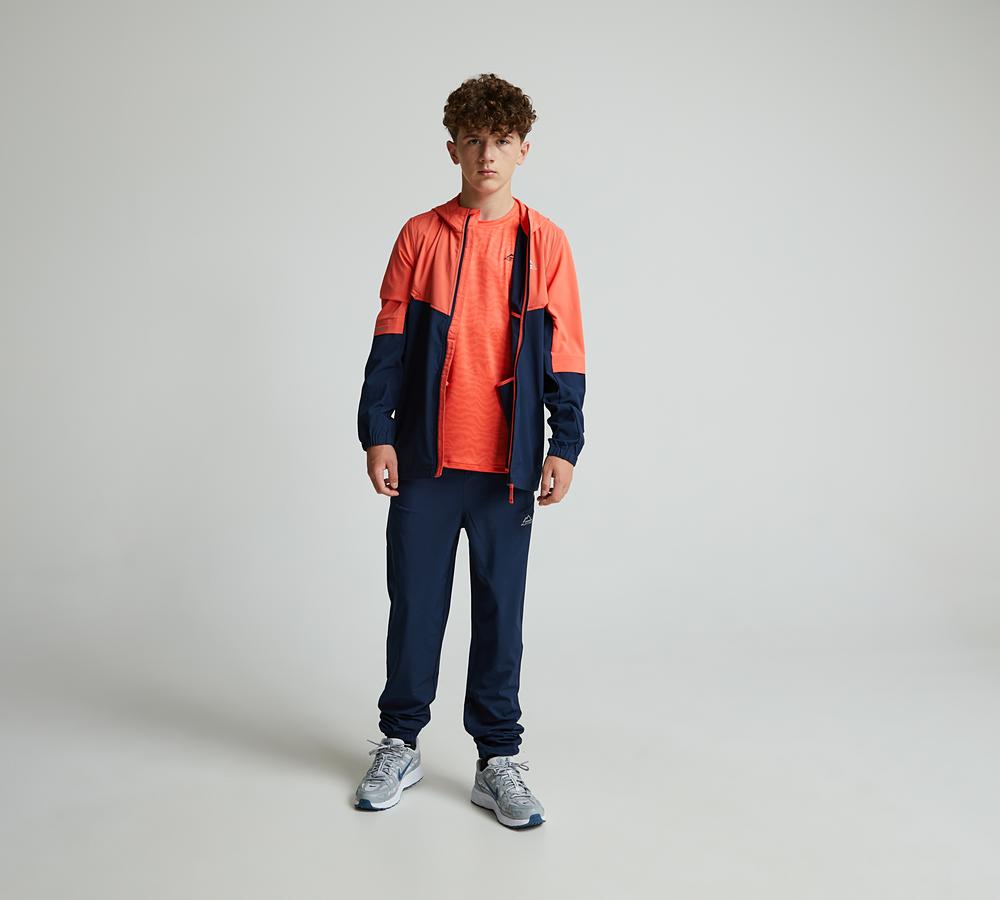Alpyrex Junior Ontera Windrunner Orange, Kids size: M/B, FootAsylum
