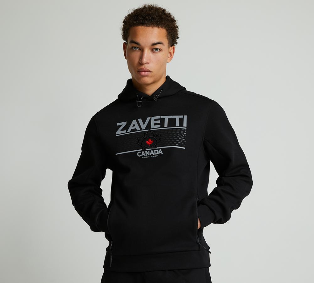 Zavetti Canada Dimola Overhead Hoodie Black, Men's size: S, FootAsylum