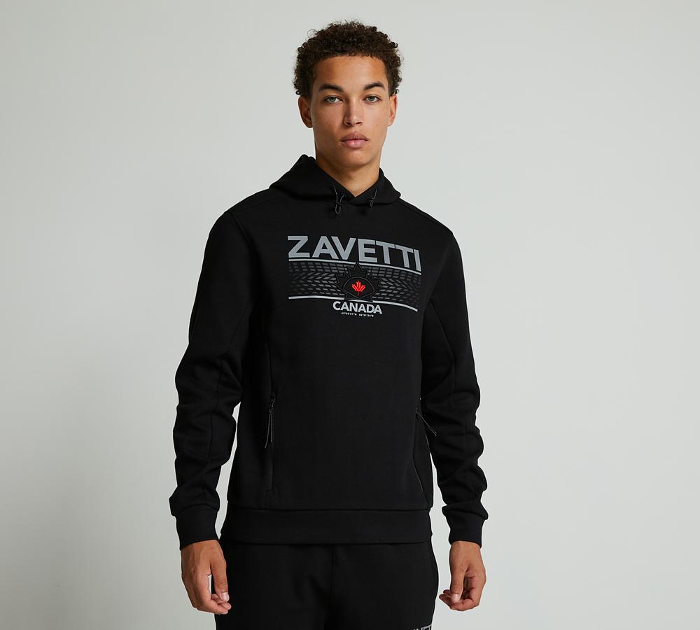Zavetti Canada Dimola Overhead Hoodie | Jet Black | Footasylum
