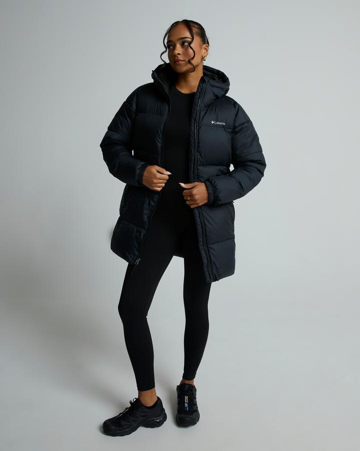 Columbia Womens Puffect Ii Hooded Mid Puffer Jacket Black, Women's size: S, FootAsylum