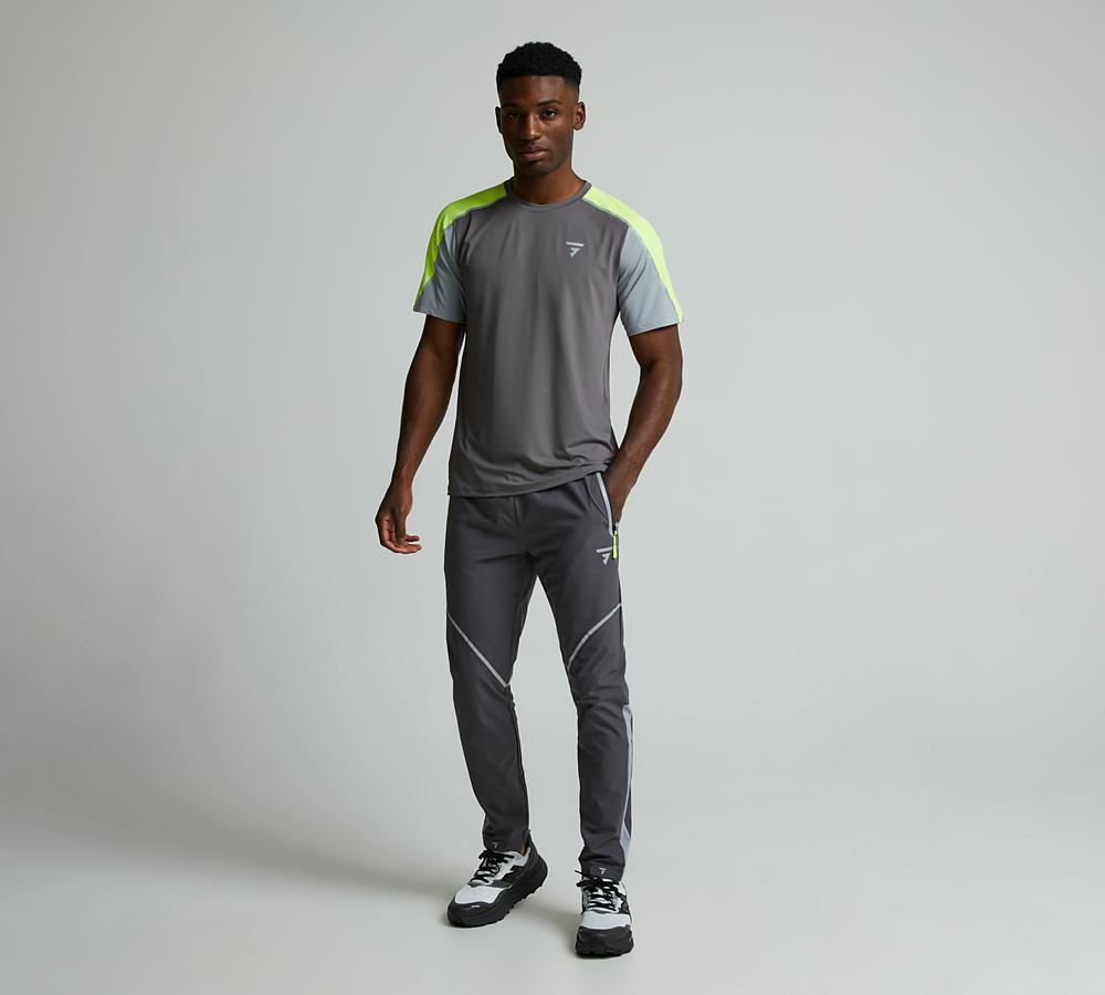 grey and volt shirt