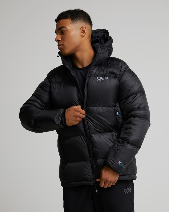 OEX Nevis Padded Down Jacket | Black | Footasylum