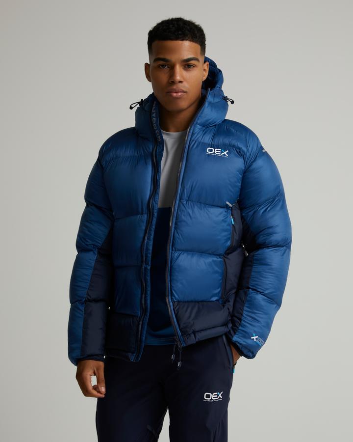 OEX Nevis Padded Down Jacket | Dark Blue / Navy | Footasylum
