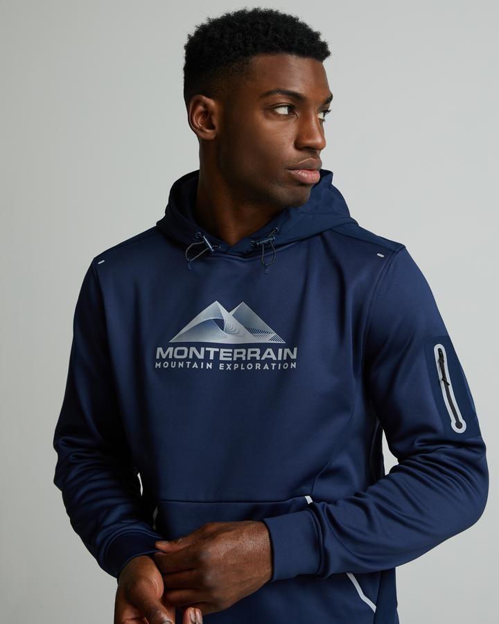 Monterrain Speed 2.0 Poly Fleece Overhead Hoodie | Black Iris