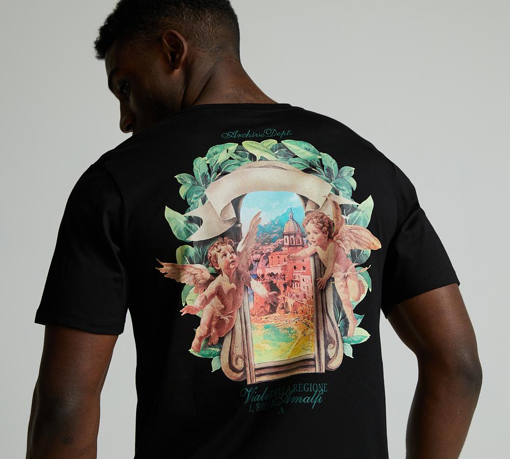 Alessandro Zavetti Arco T-Shirt Jet Black Footasylum