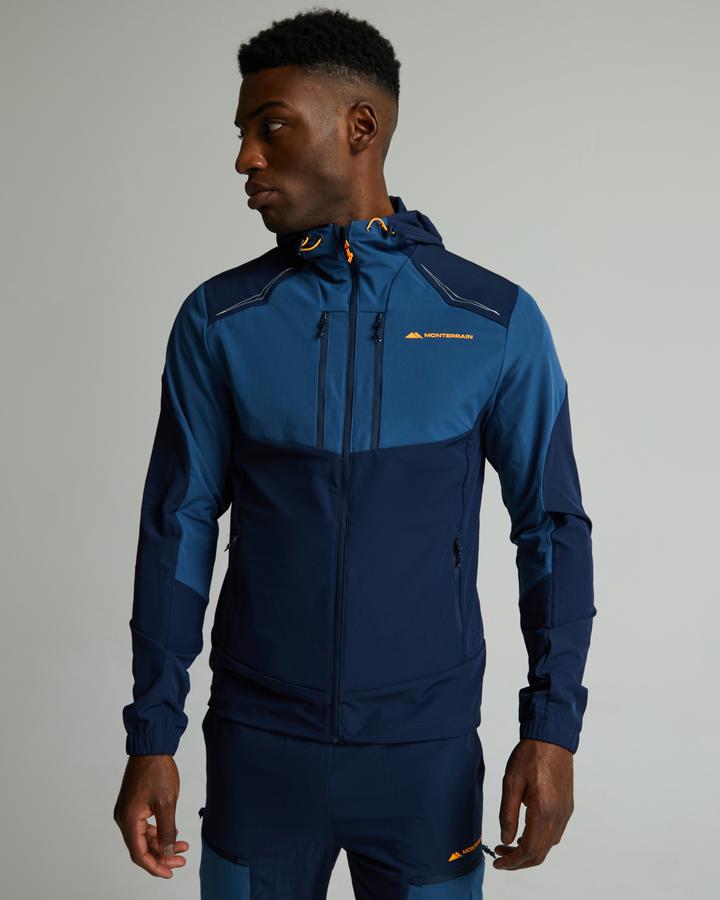 Monterrain Orbit Woven Running Hoodie - Navy