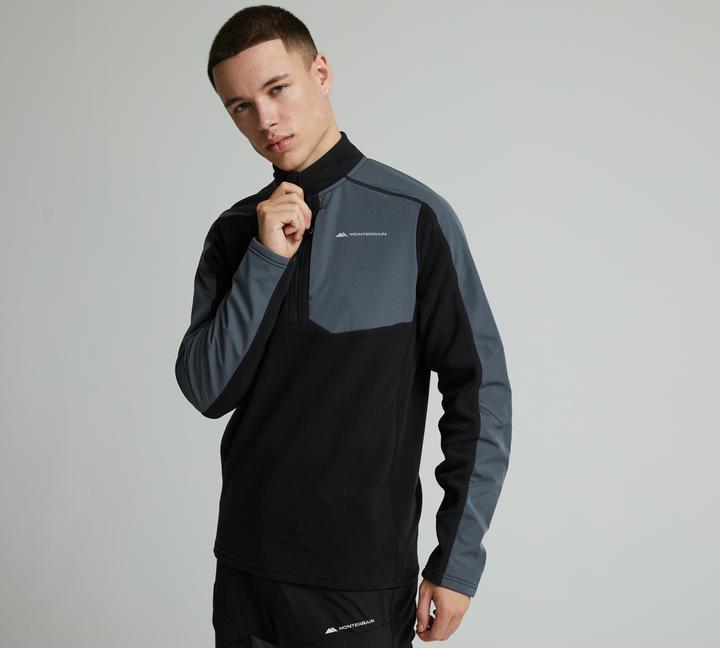 Monterrain Vital Micro Fleece Quarter Zip - Black