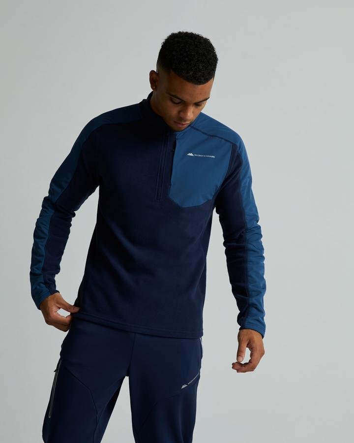 Monterrain Vital Micro Fleece Quarter Zip - Navy