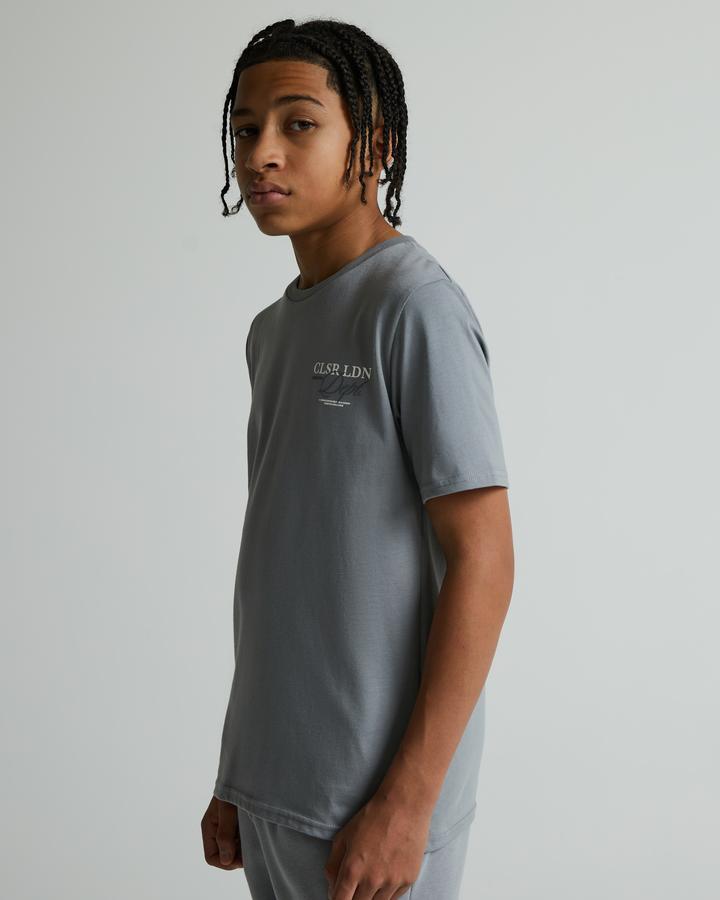 Closure London Junior LDN Dept T-Shirt | Ice Grey | Footasylum