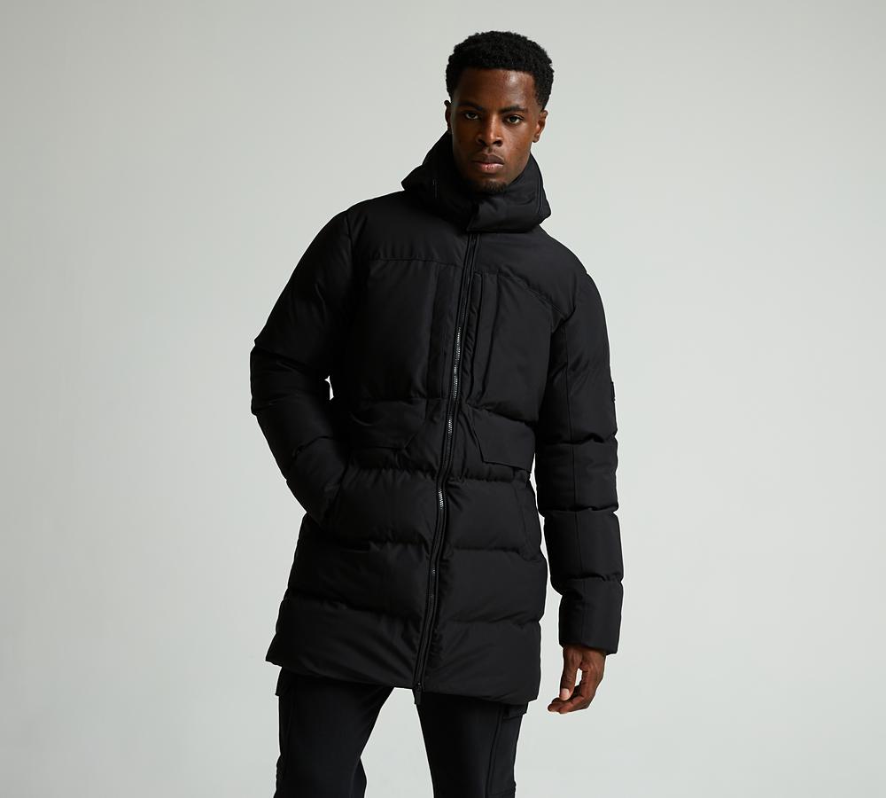 Metissier Alvar Padded Jacket | Jet Black | Footasylum