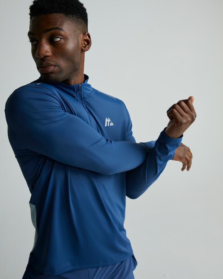 Montirex Strike Quarter Zip T-Shirt | Dawn / Naval | Footasylum
