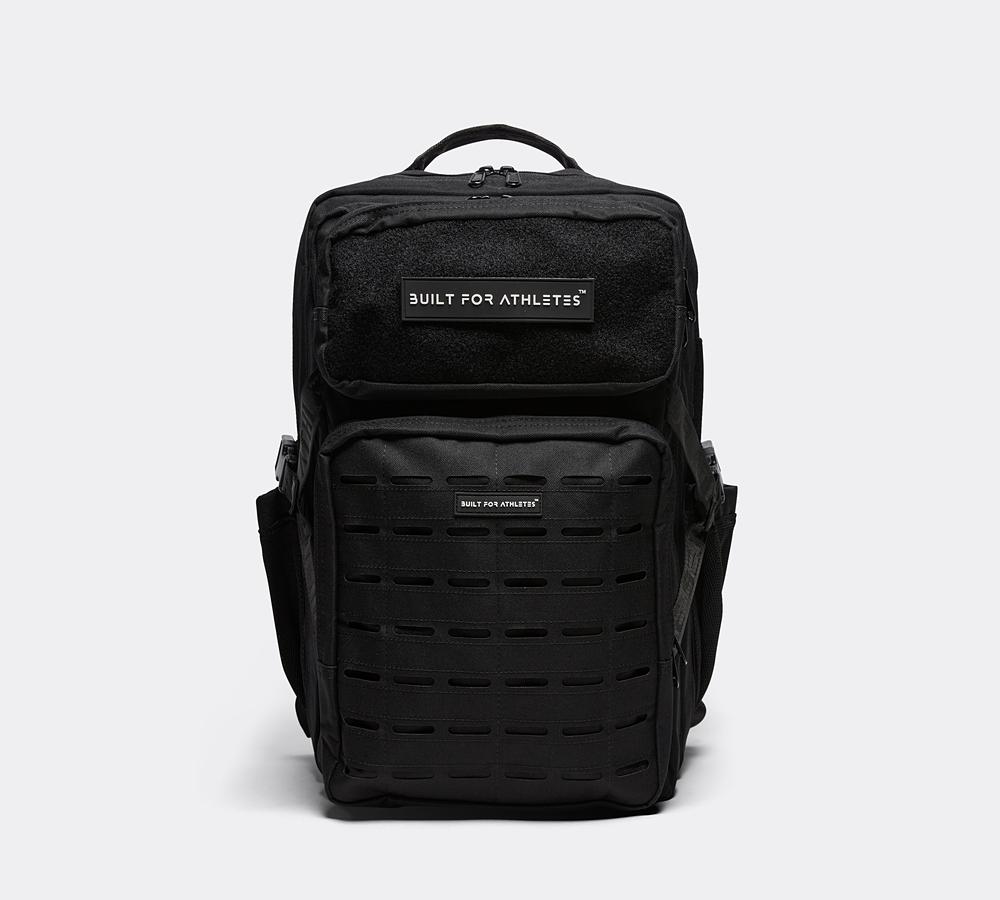 BUILT FOR ATHLETES　45Lジムバックパック（ブラック） Large Black Camouflage Sports & Gym Backpack | Built for