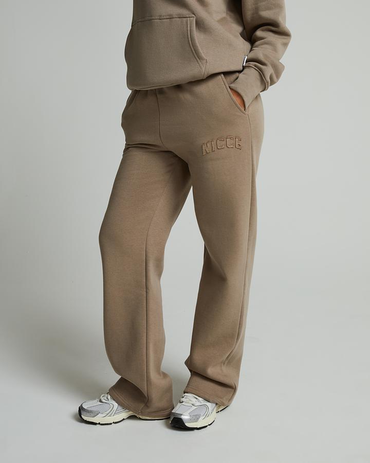 Nicce Womens Lunara Open Hem Jogger Taupe Zeal Footasylum