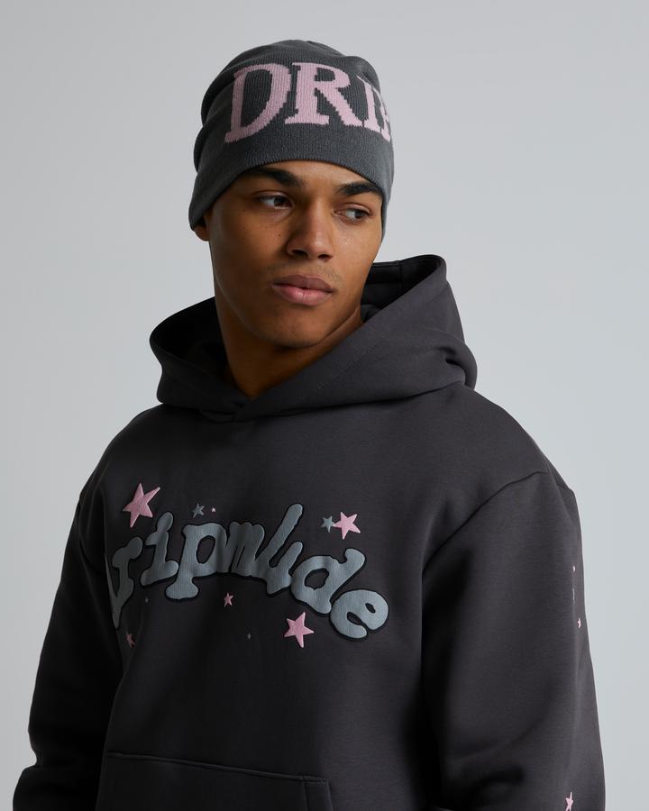 Dripmade Lucid No Cuff Beanie | Iron Gate / Orchid Pink | Footasylum