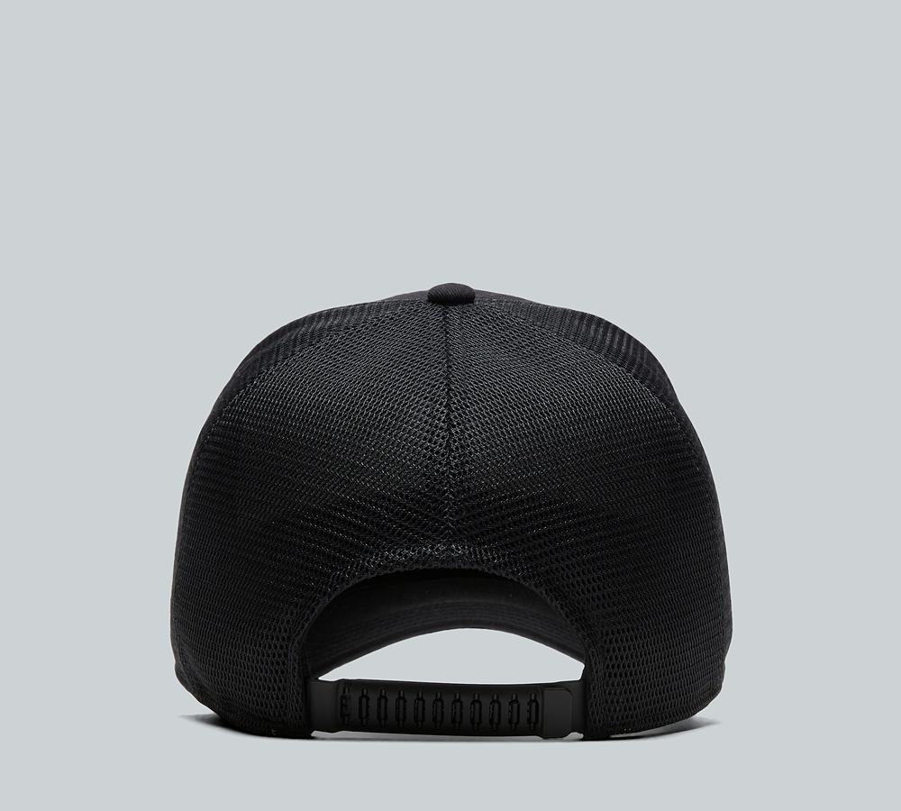 Zavetti Canada Picton Mesh Trucker Cap Jet Black Footasylum