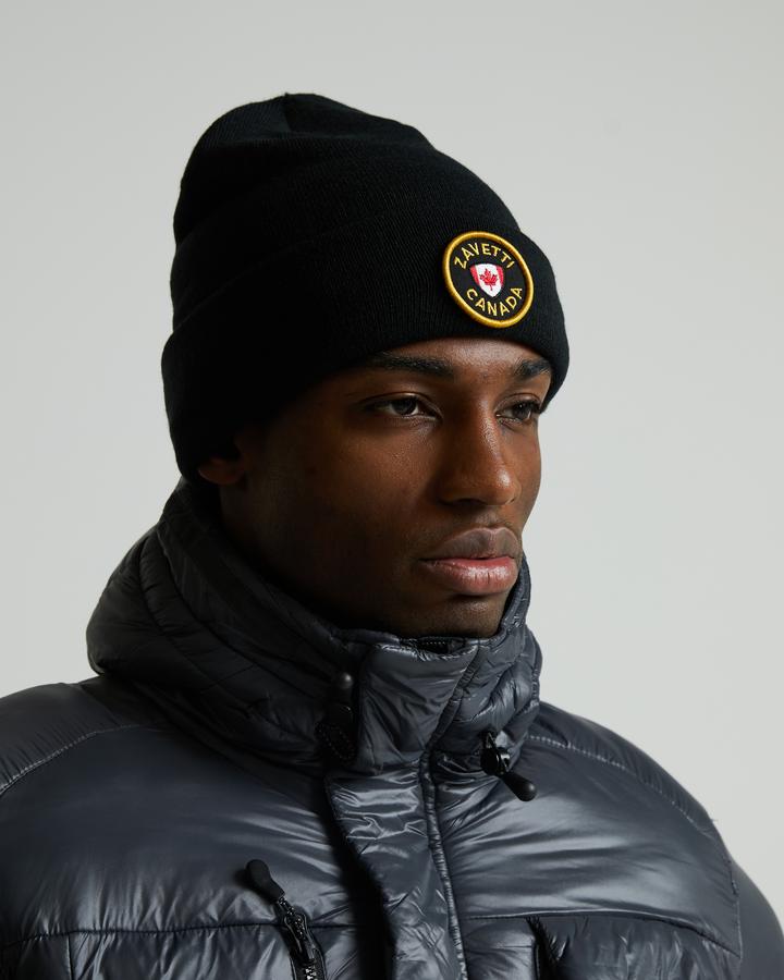 Zavetti Canada Vertio Knitted Beanie Hat | Jet Black | Footasylum