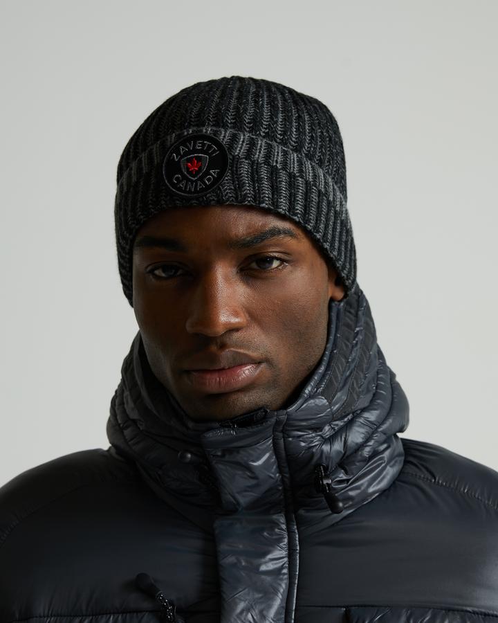 Zavetti Canada Cadboro Knitted Beanie | Jet Black | Footasylum