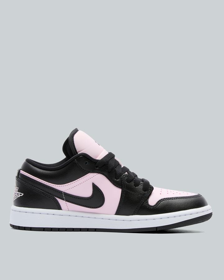 womens pink and black jordan 1