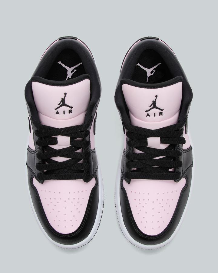 light pink and black air jordan 1